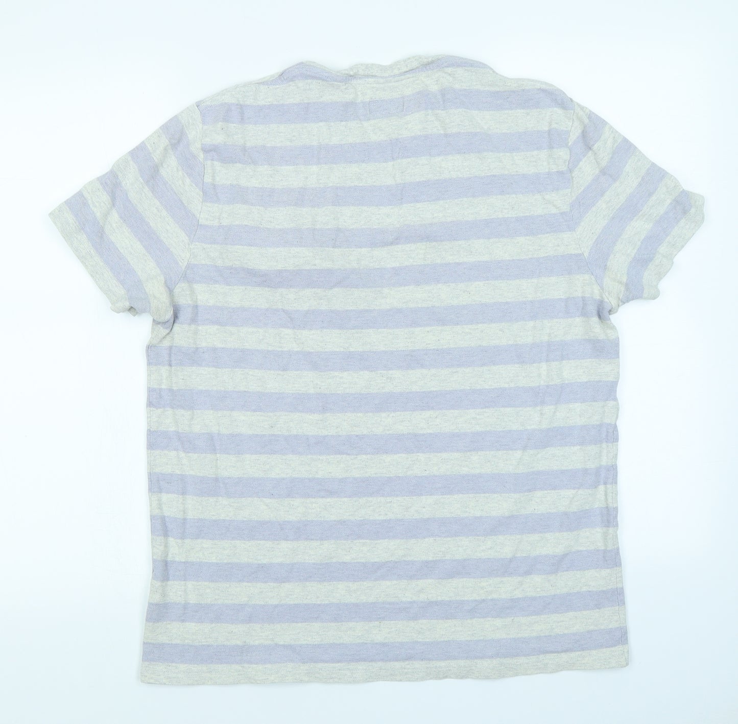 Jack Wills Mens Purple Striped   T-Shirt Size M