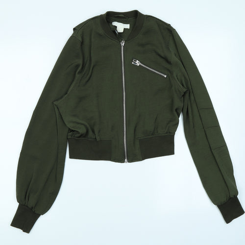H&M Womens Green   Jacket  Size 6