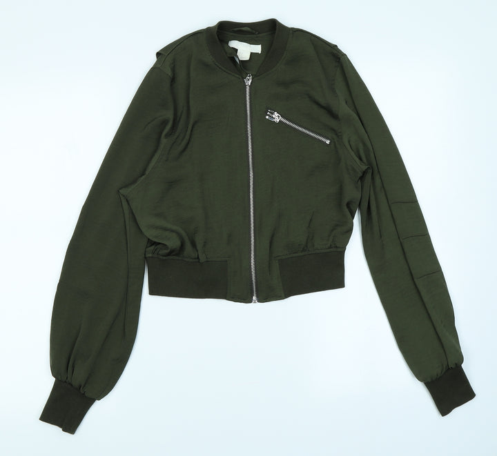 H&M Womens Green   Jacket  Size 6