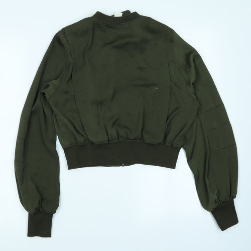 H&M Womens Green   Jacket  Size 6