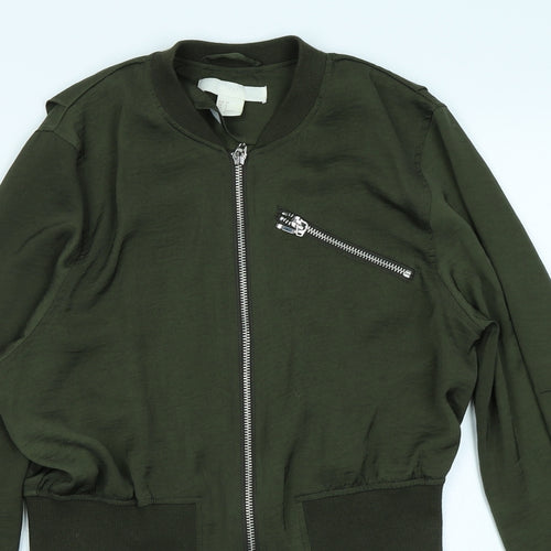 H&M Womens Green   Jacket  Size 6