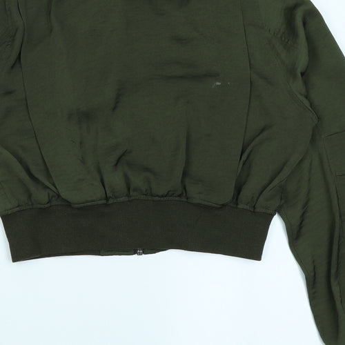 H&M Womens Green   Jacket  Size 6