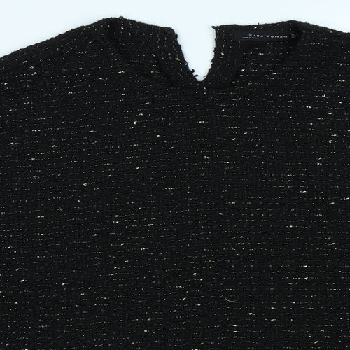 Zara Womens Black   Pullover Jumper Size S
