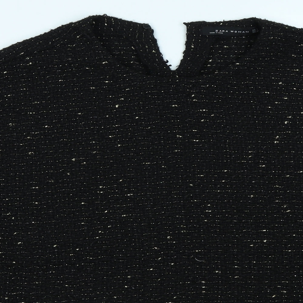 Zara Womens Black   Pullover Jumper Size S