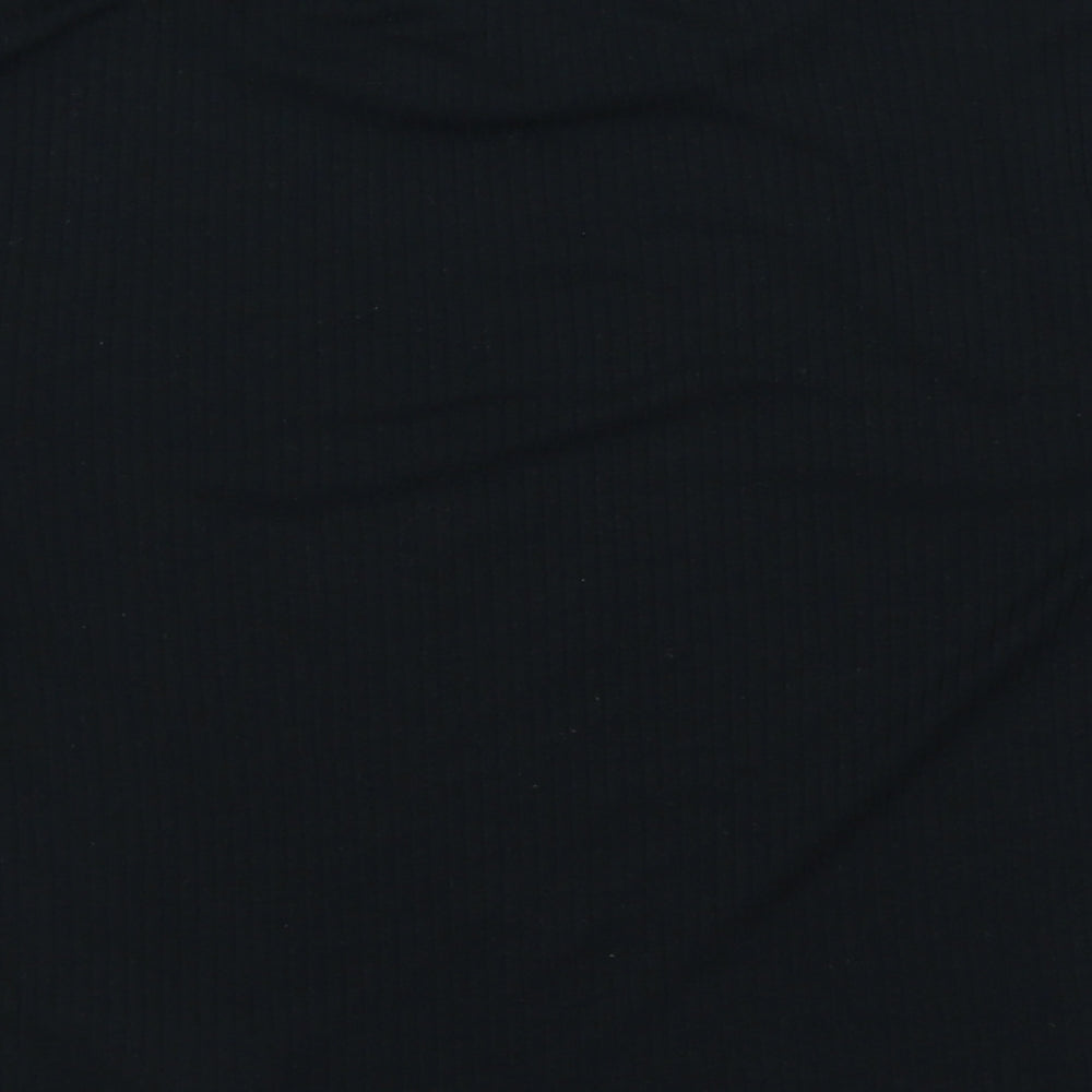 New Look Womens Black   Cropped T-Shirt Size 8