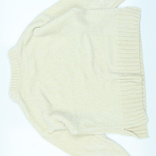 M&S Collection Womens Ivory   Pullover Jumper Size M