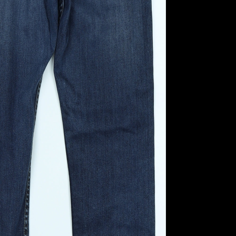 M&S Mens Blue  Denim Straight Jeans Size 40 L31 in