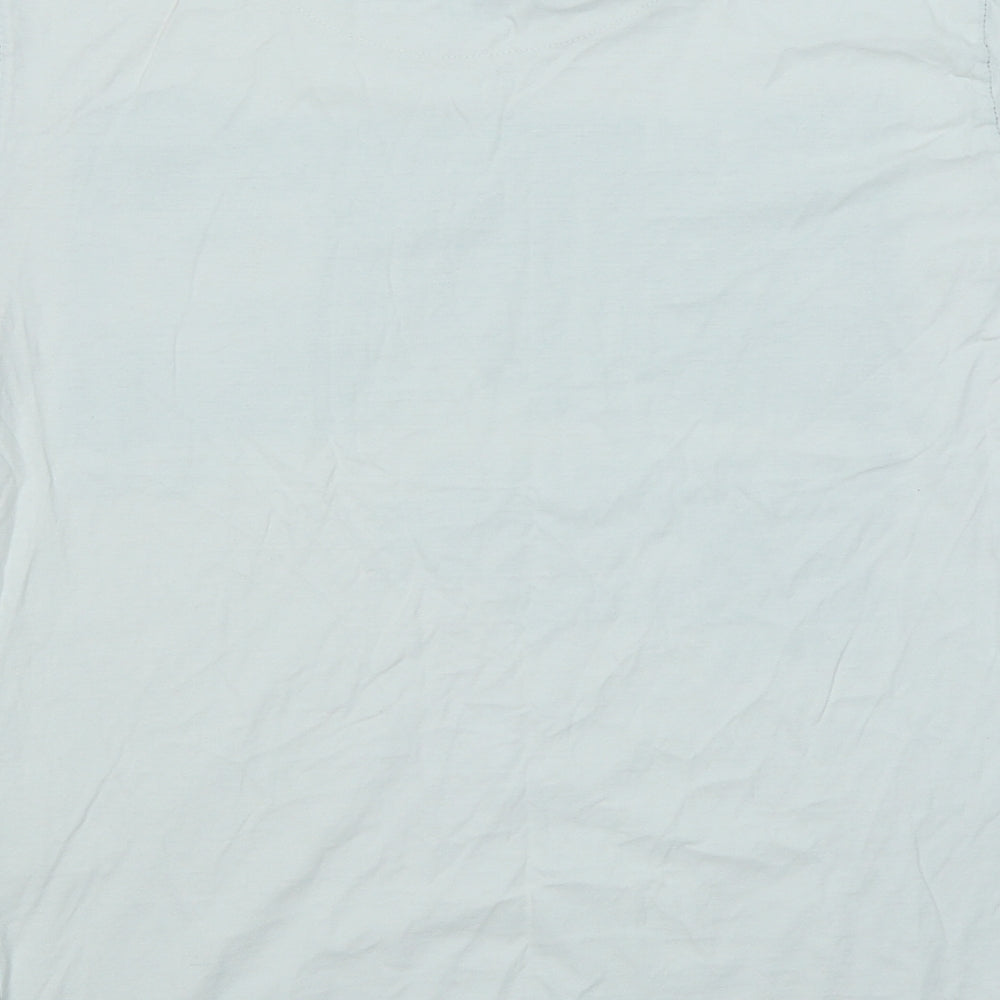 Cedar Wood State Mens White    T-Shirt Size L