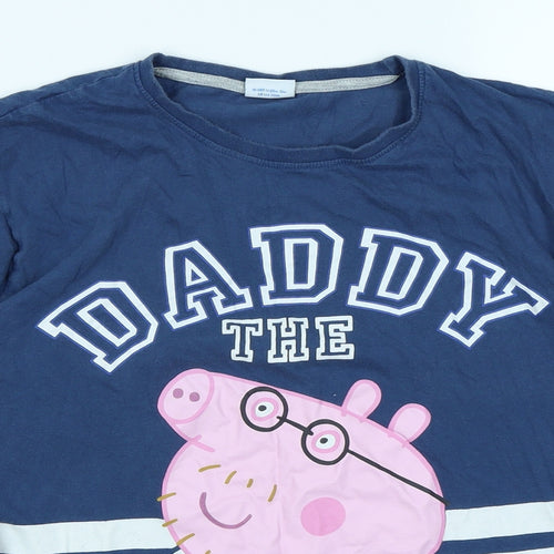 George Mens Blue    T-Shirt Size M  - Daddy Pig Peppa Pig