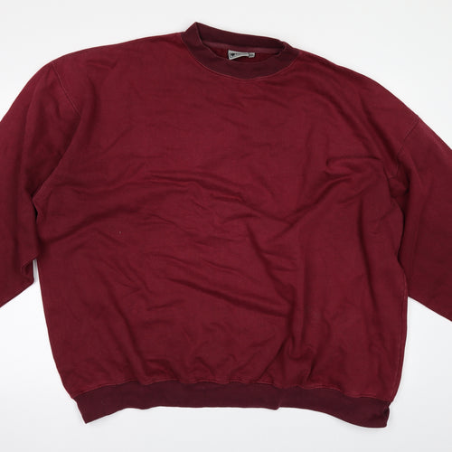 Workforce Mens Red   Pullover Sweatshirt Size 2XL
