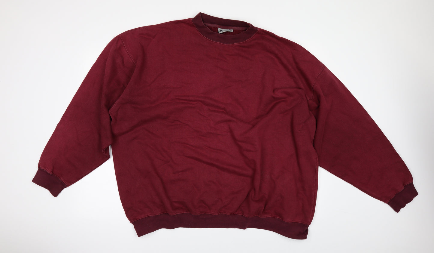 Workforce Mens Red   Pullover Sweatshirt Size 2XL