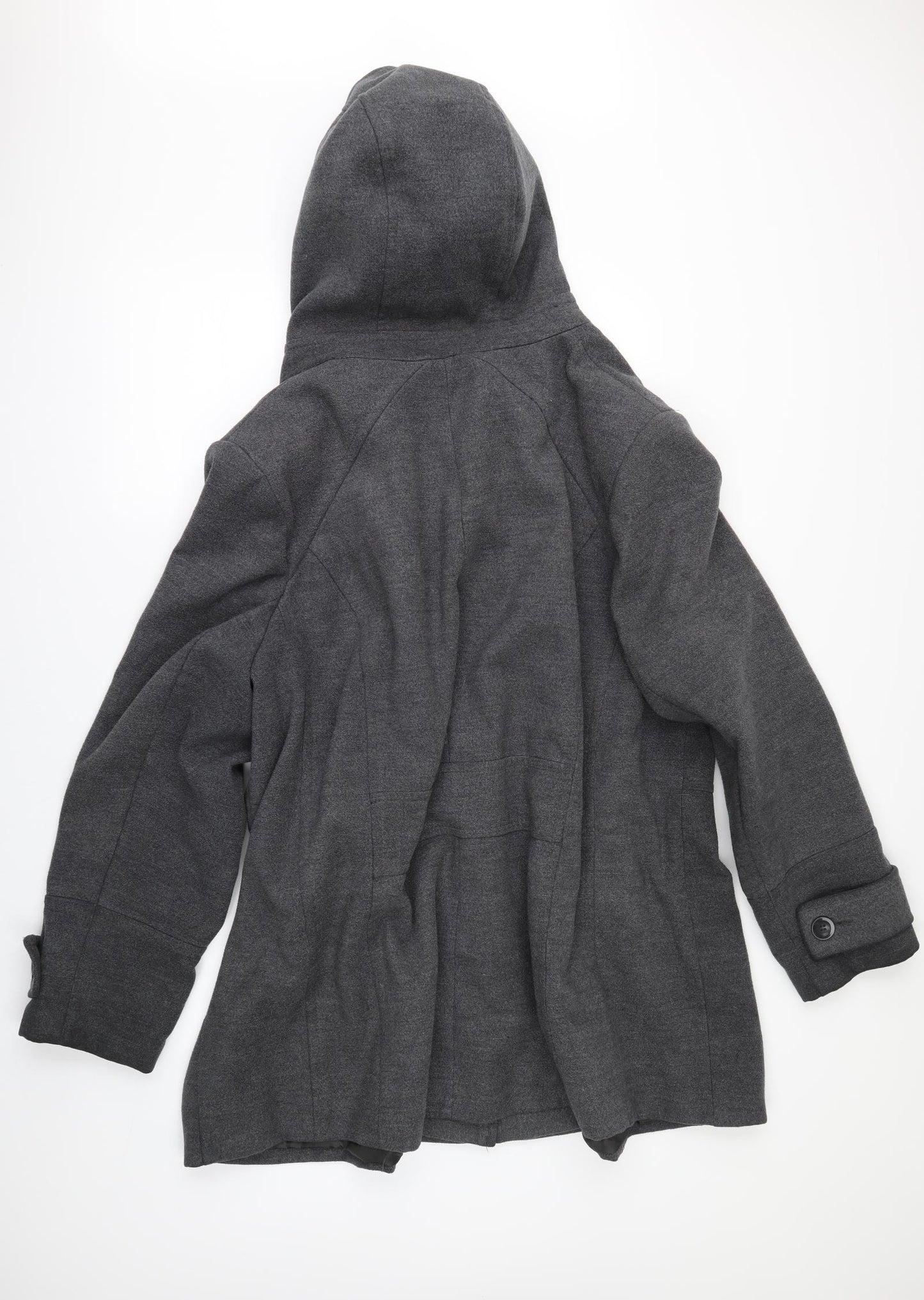 Evans Womens Grey   Pea Coat Jacket Size 32