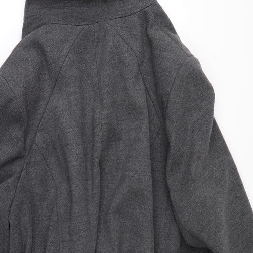 Evans Womens Grey   Pea Coat Jacket Size 32