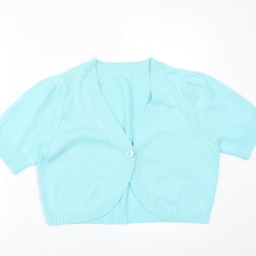 Preworn1 Womens Blue   Cardigan Jumper Size 16