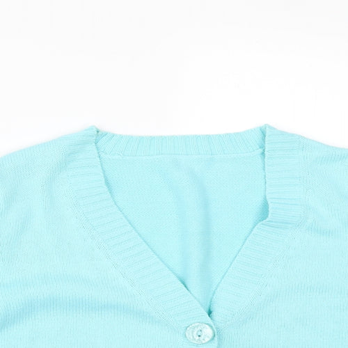 Preworn1 Womens Blue   Cardigan Jumper Size 16