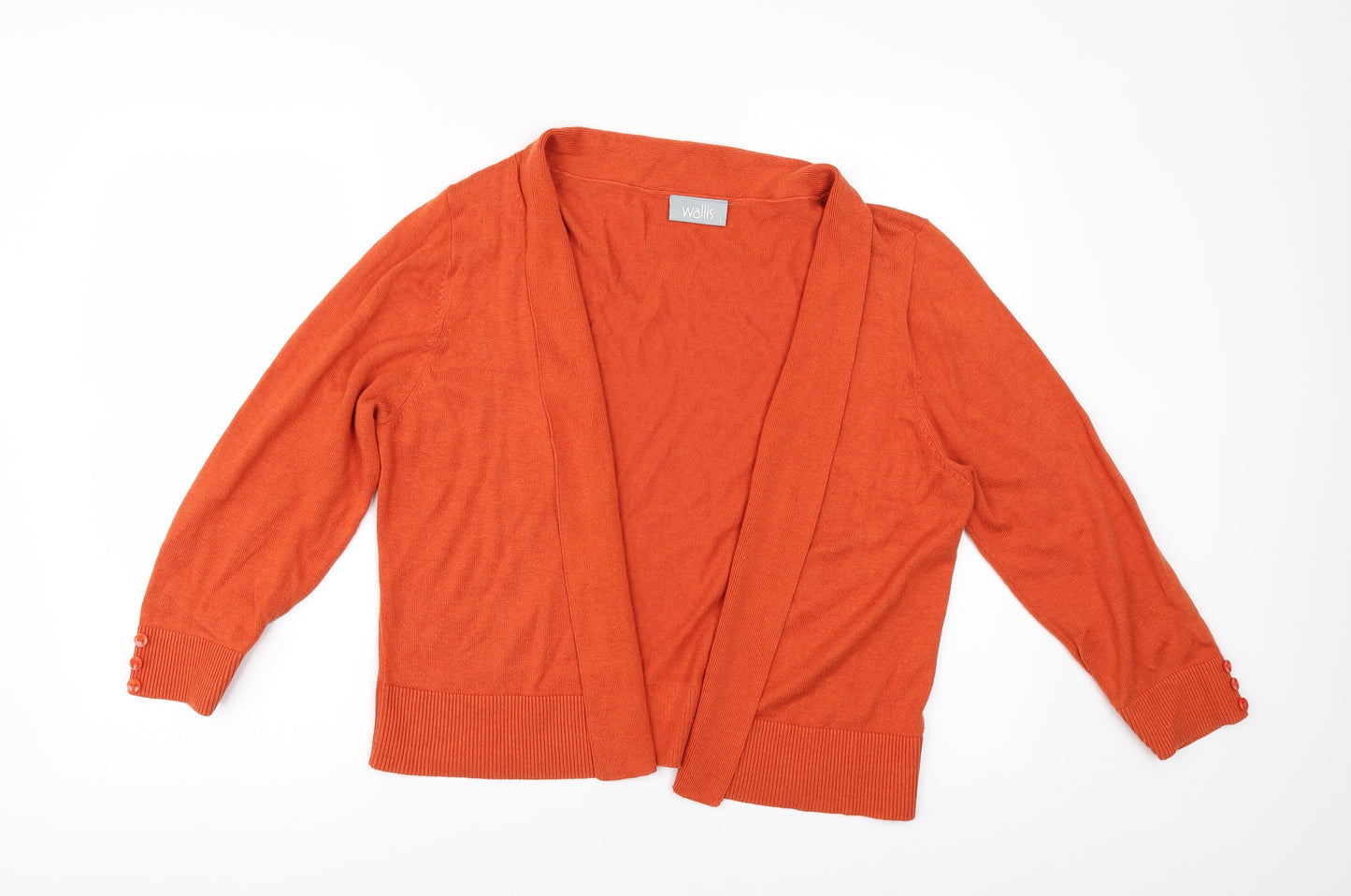 Wallis Womens Orange   Cardigan Jumper Size L