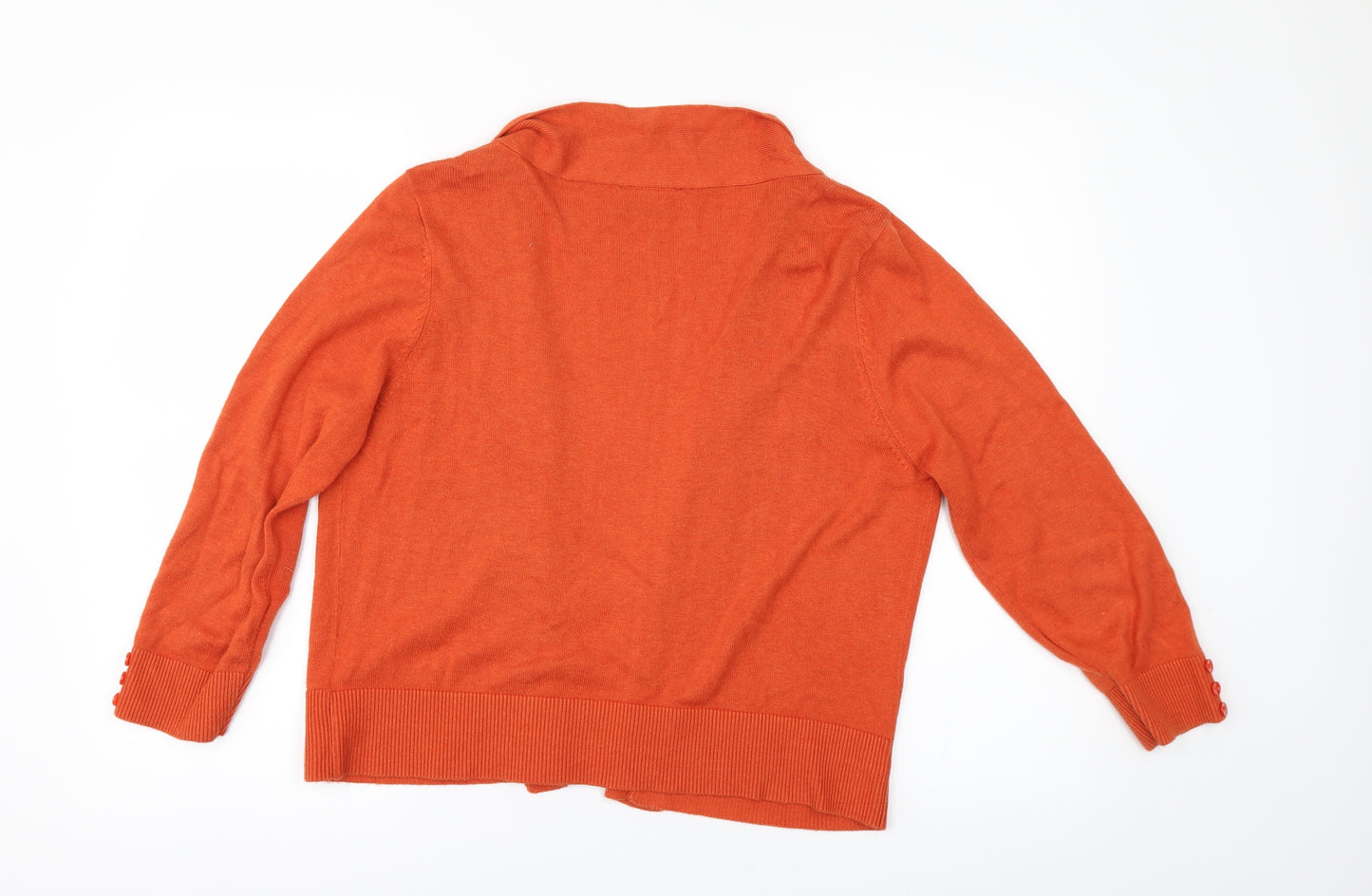 Wallis Womens Orange   Cardigan Jumper Size L