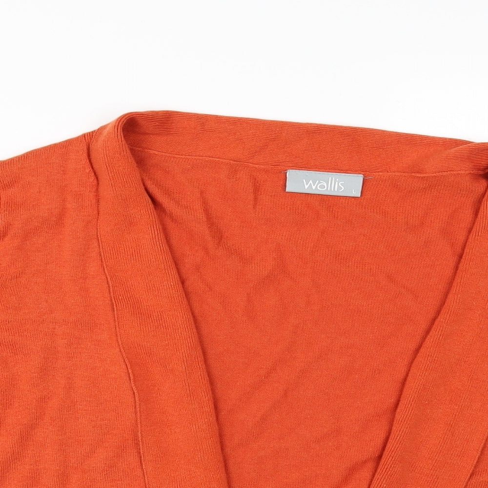 Wallis Womens Orange   Cardigan Jumper Size L
