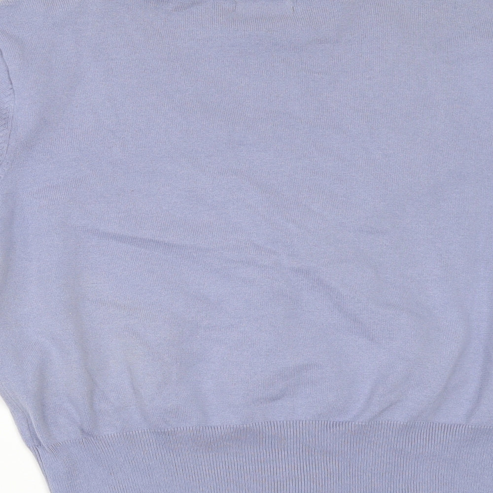 M&Co Womens Blue   Cardigan Jumper Size L