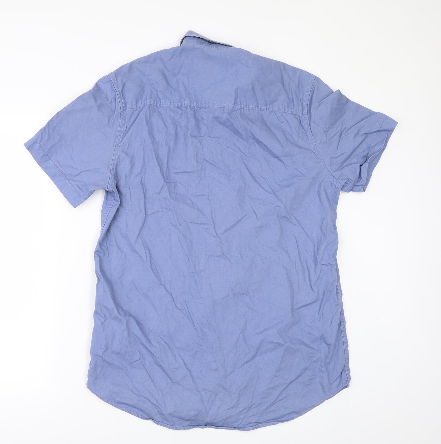 Topman Mens Blue    Button-Up Size M