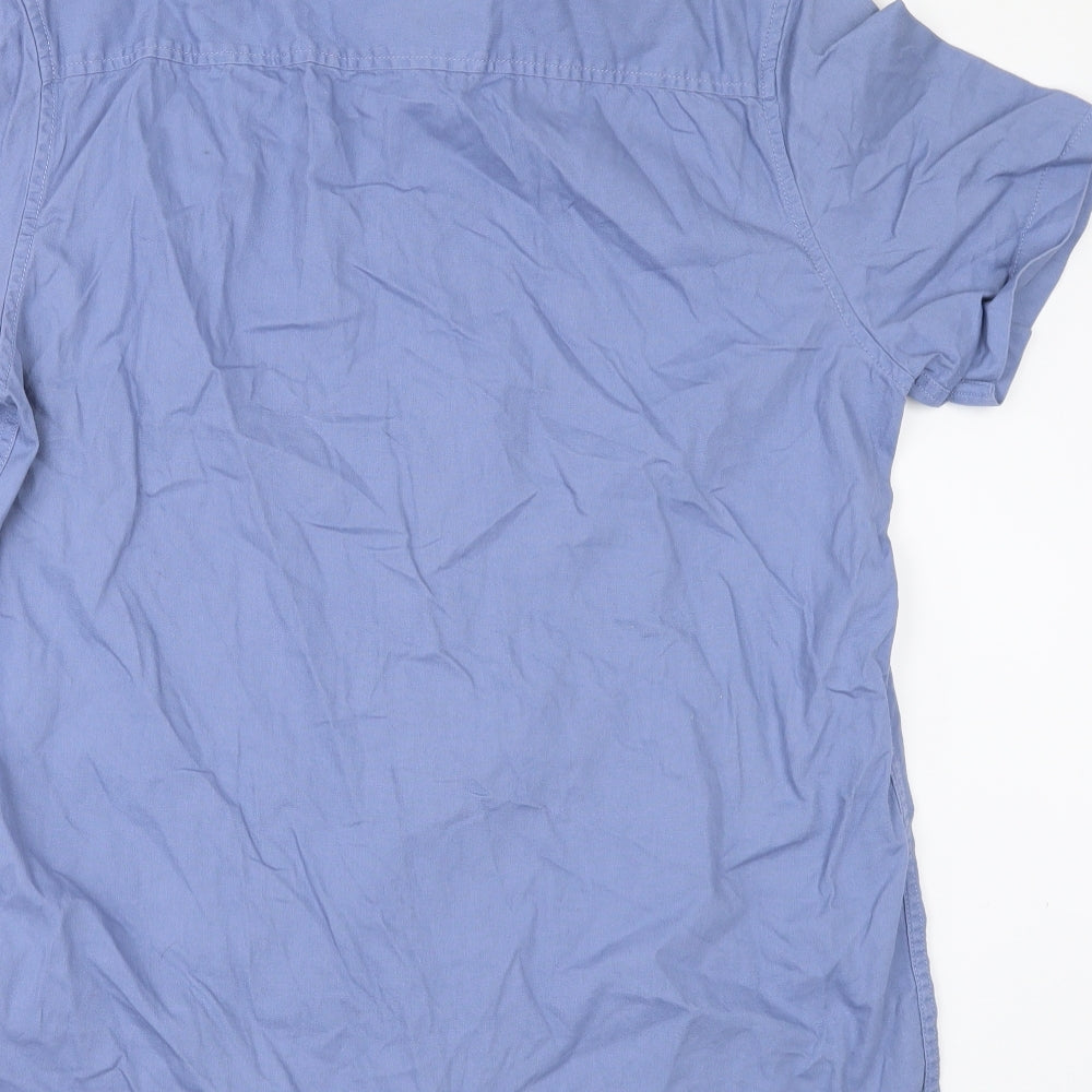 Topman Mens Blue    Button-Up Size M