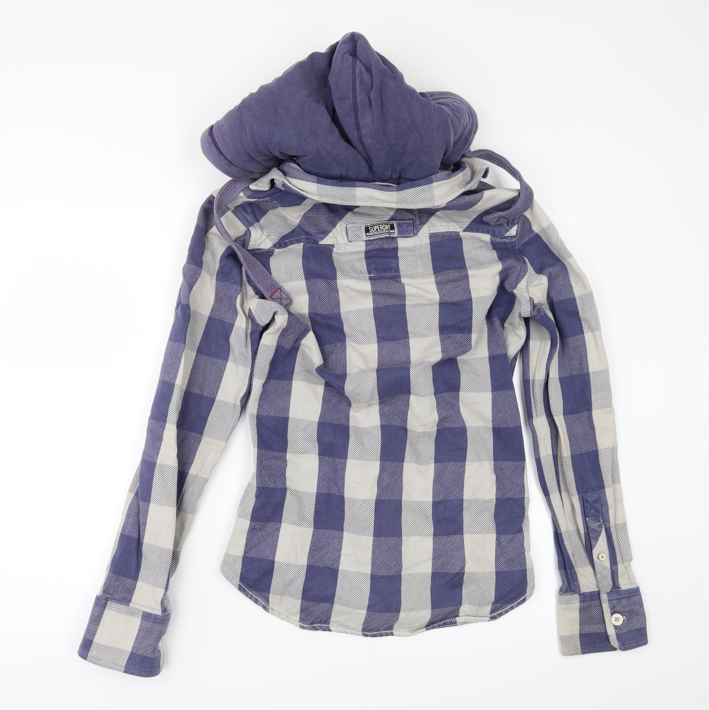 Superdry Mens Grey Check   Button-Up Size M