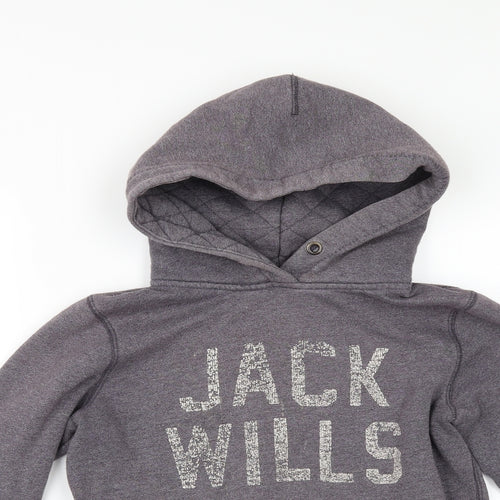 Jack Wills Womens Grey   Pullover Hoodie Size 8