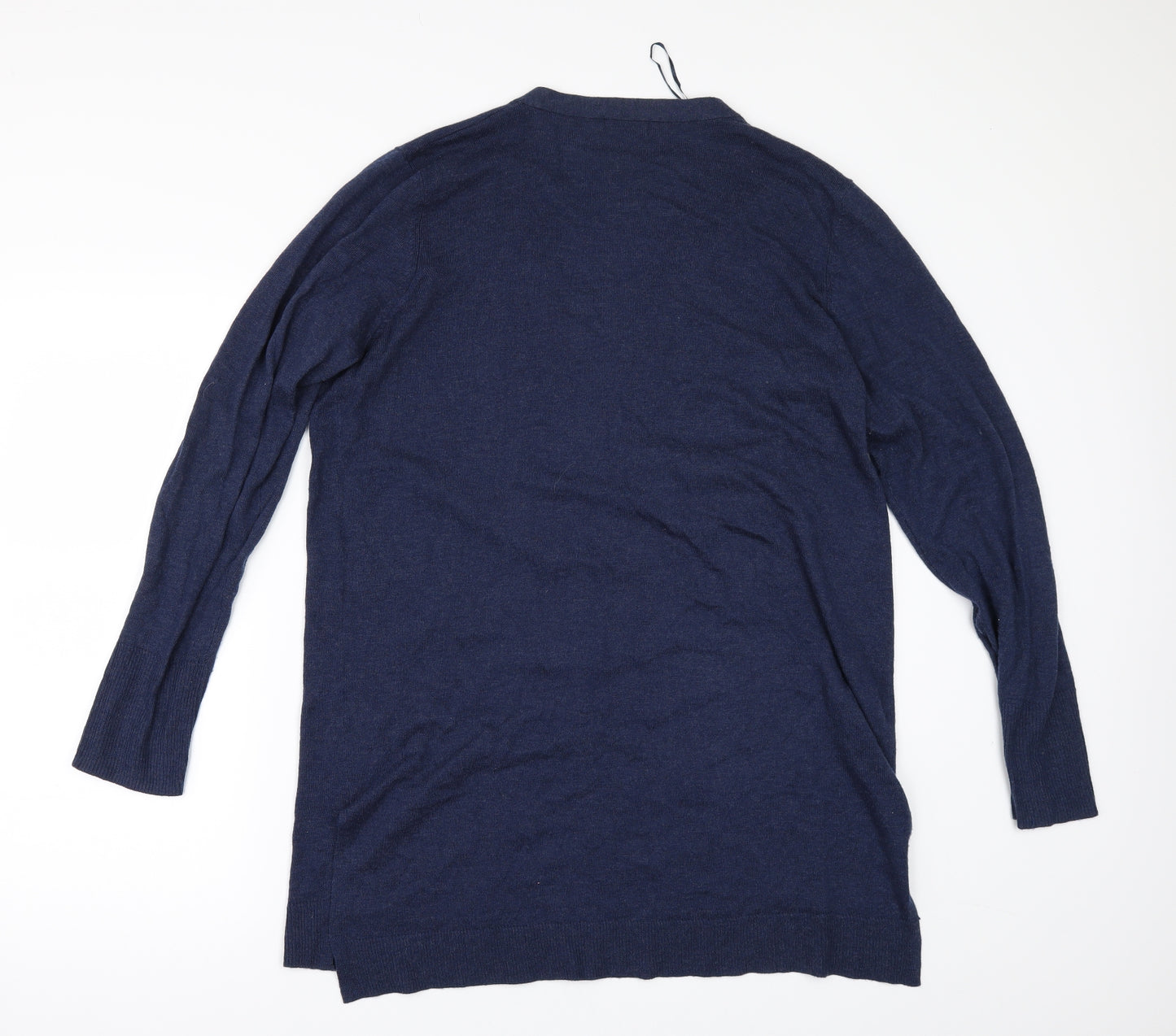 F&F Womens Blue  Rayon Cardigan Jumper Size 16