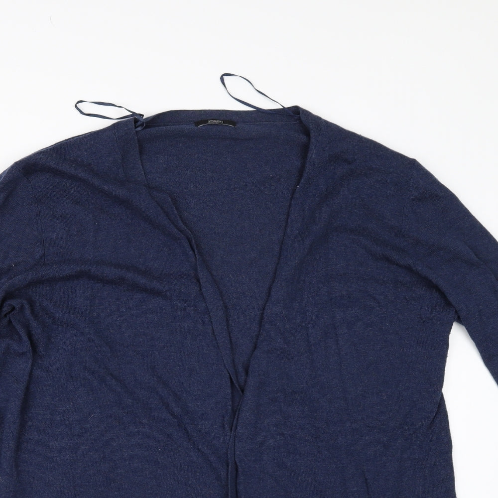 F&F Womens Blue  Rayon Cardigan Jumper Size 16