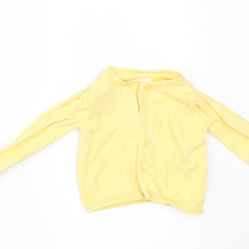 NEXT Girls Yellow   Cardigan Jumper Size 3-6 Months