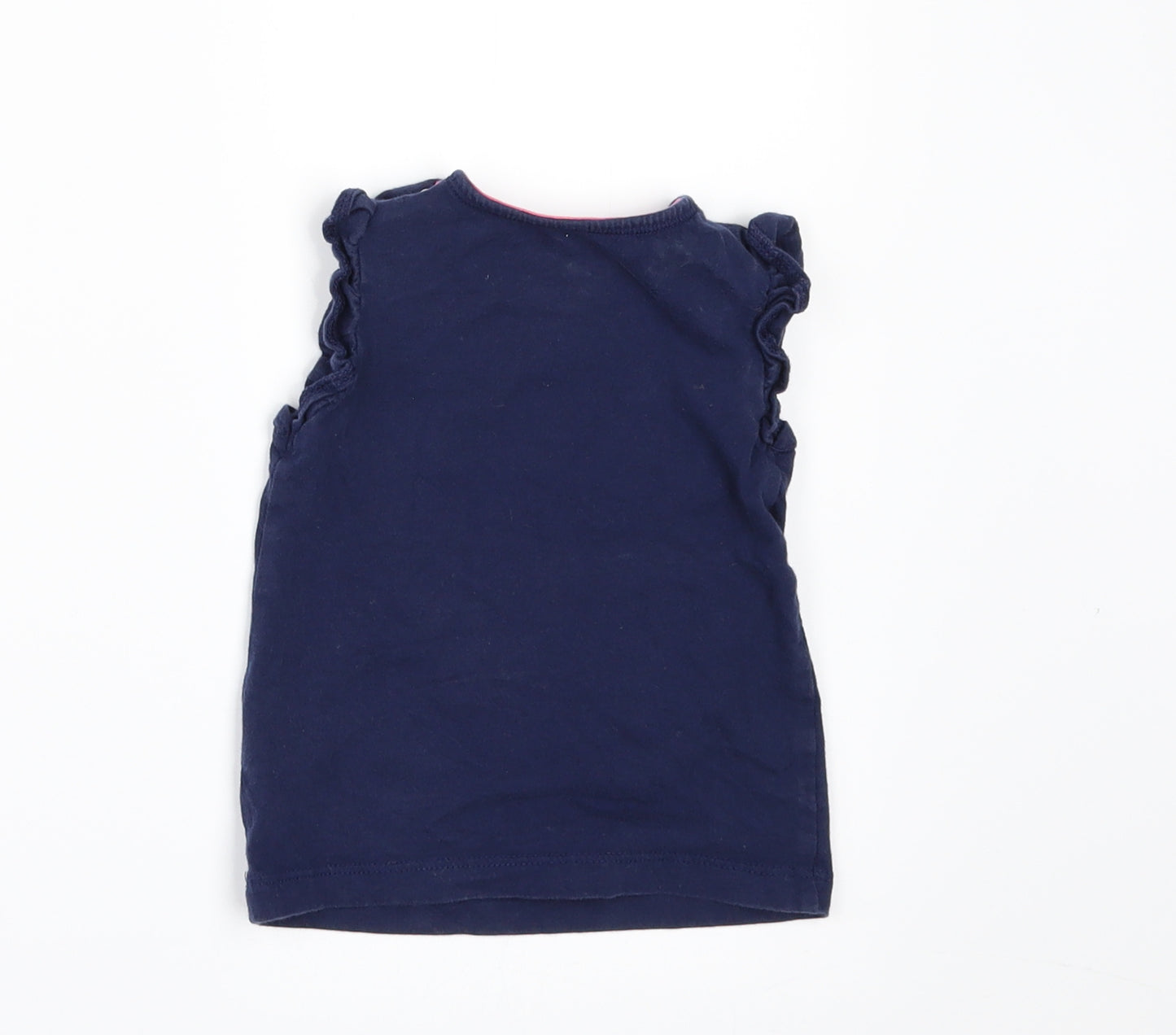F&F Girls Blue   Basic T-Shirt Size 6-9 Months