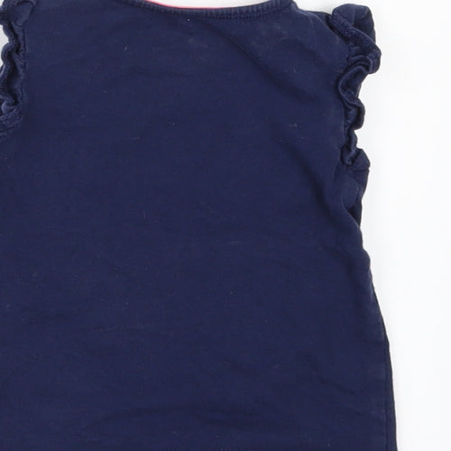 F&F Girls Blue   Basic T-Shirt Size 6-9 Months