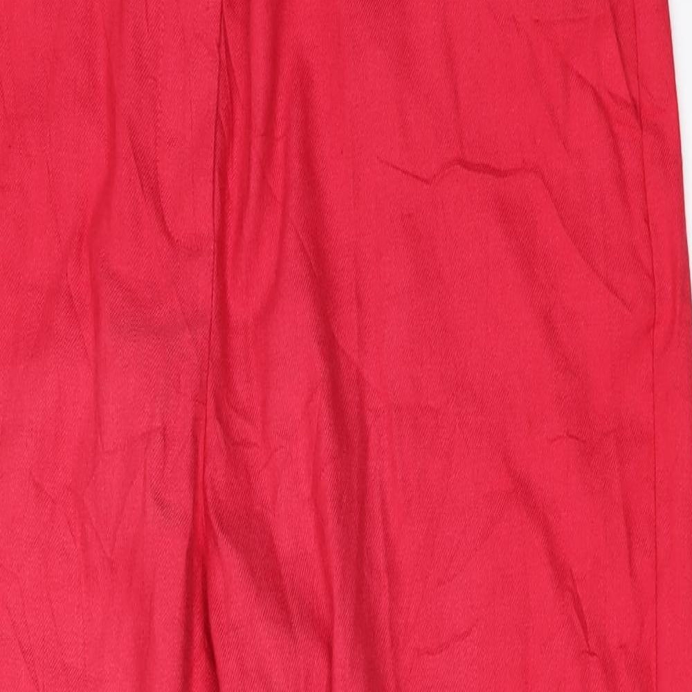 Marks and Spencer Womens Red   Trousers  Size 14 L26 in