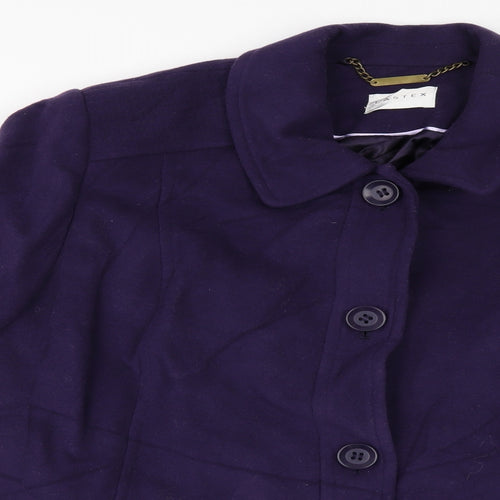 Eastex Womens Purple   Pea Coat Coat Size 22