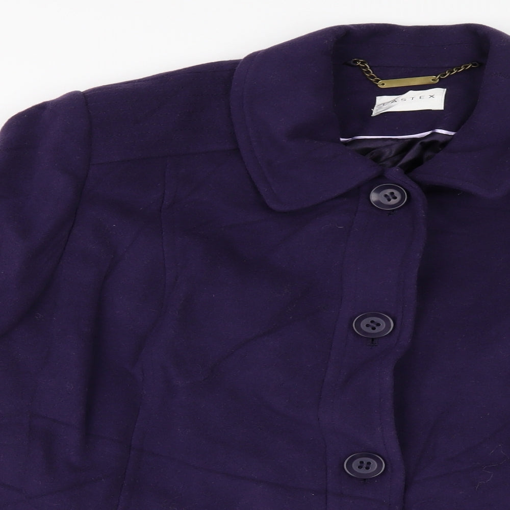 Eastex Womens Purple   Pea Coat Coat Size 22