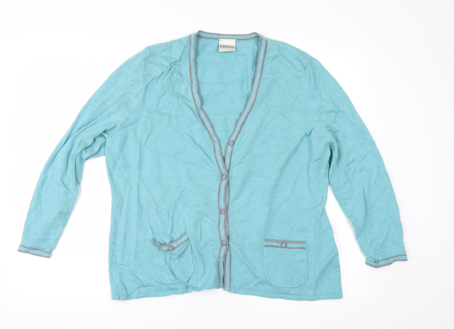 Eastex Womens Blue   Cardigan Jumper Size 16