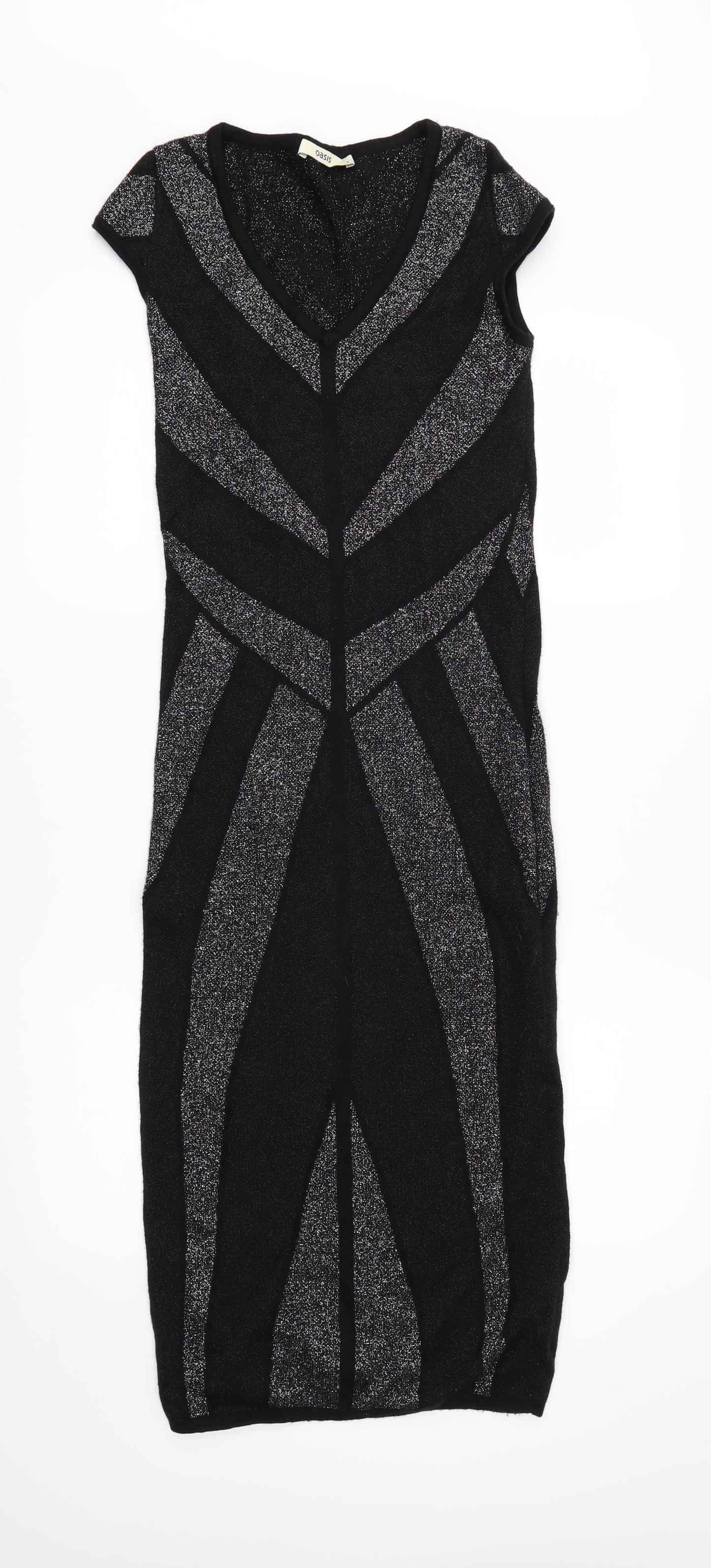Oasis Womens Black   Jumper Dress  Size S
