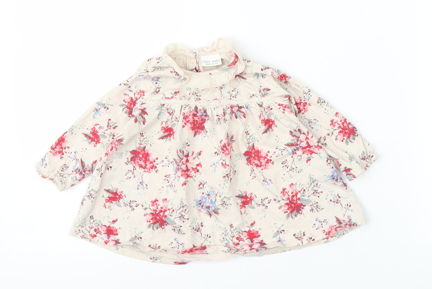NEXT Girls Beige Floral  A-Line  Size 3-6 Months
