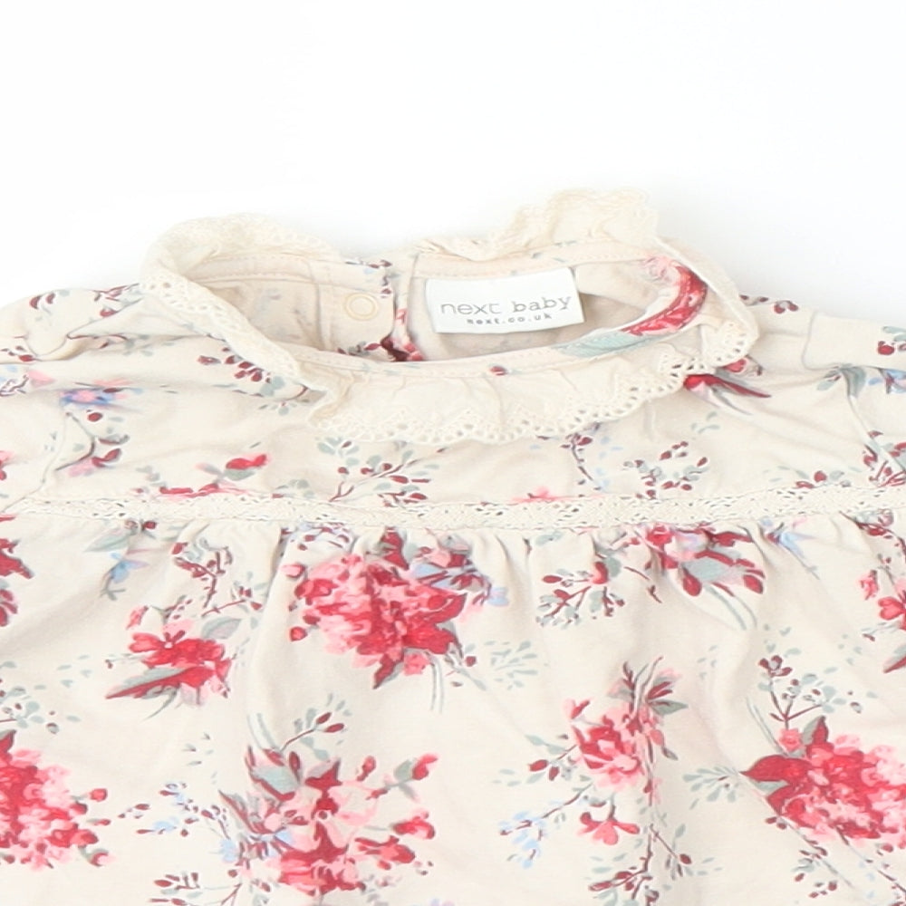 NEXT Girls Beige Floral  A-Line  Size 3-6 Months