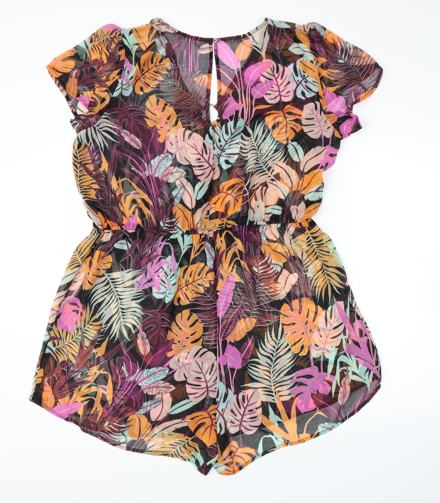 Preworn Womens Pink Floral  Romper One-Piece Size 20