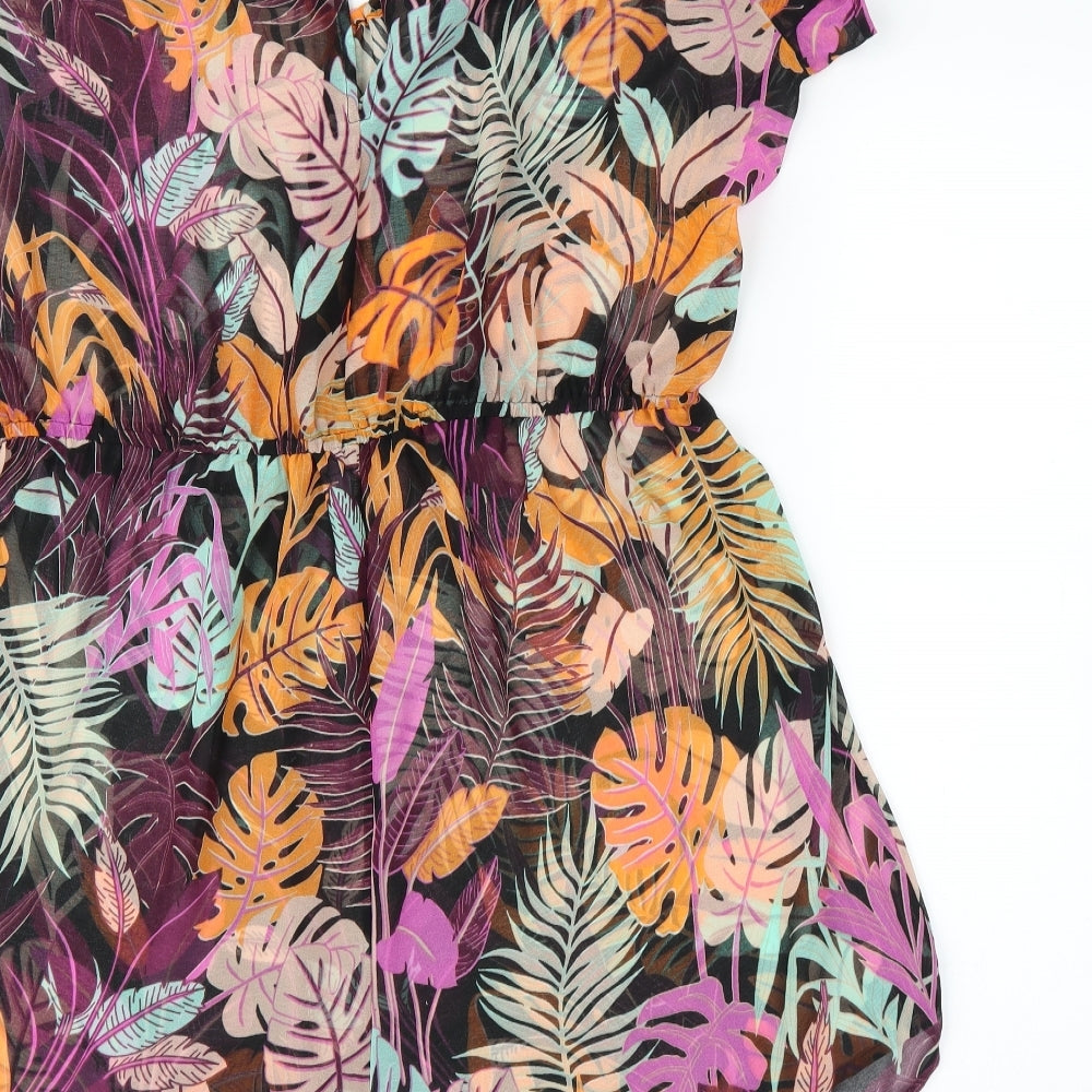 Preworn Womens Pink Floral  Romper One-Piece Size 20