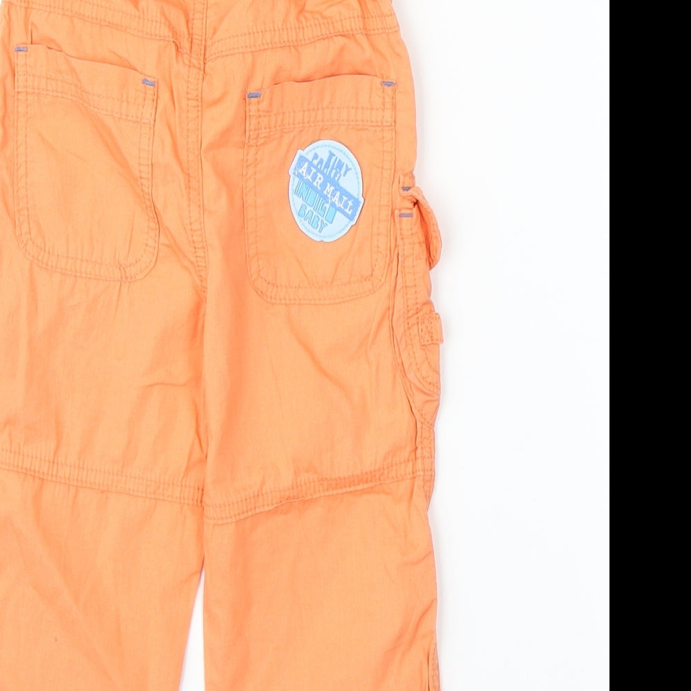 M&S Boys Orange   Cargo Trousers Size 18-24 Months