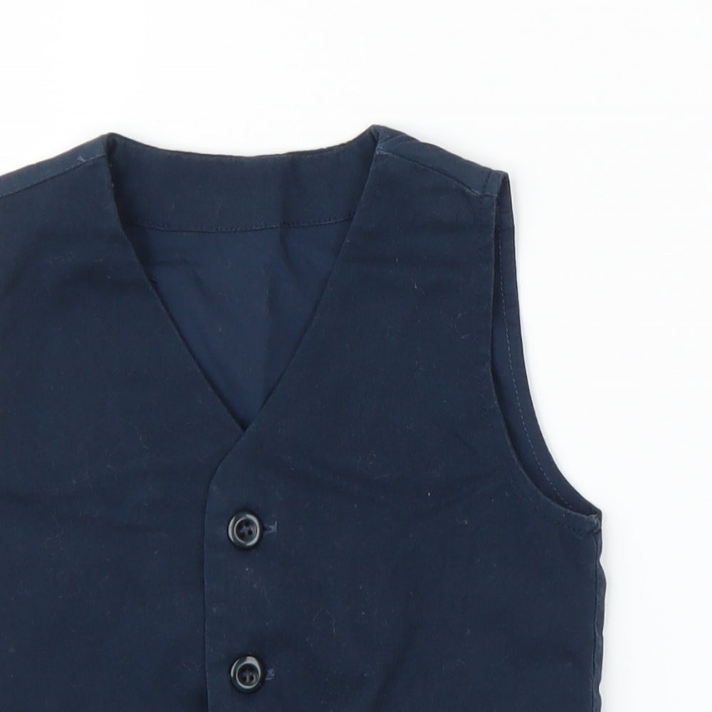 TU Boys Blue    Suit Waistcoat Size 18-24 Months  - Waistcoat