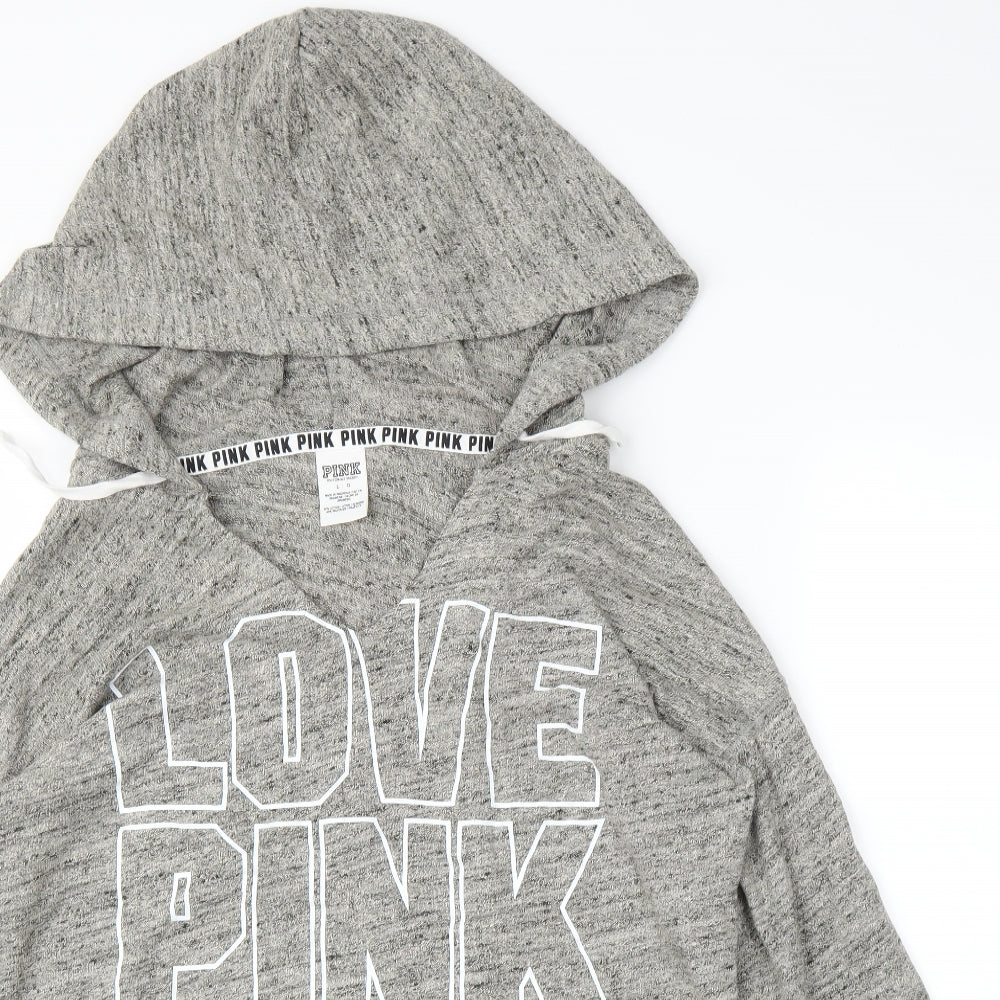 Victoria's Secret Womens Grey   Pullover Hoodie Size L