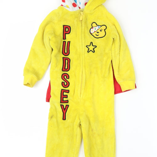 George Baby Yellow Solid  Chemise One Piece Size 12-18 Months  - Pudsey Bear