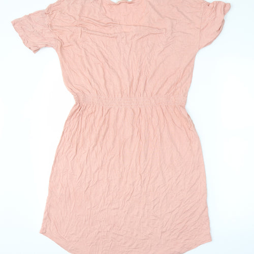 H&M Womens Pink   Skater Dress  Size M