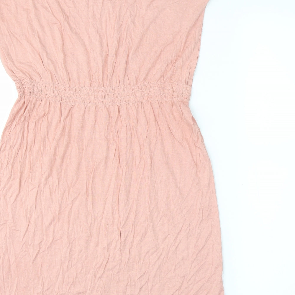 H&M Womens Pink   Skater Dress  Size M