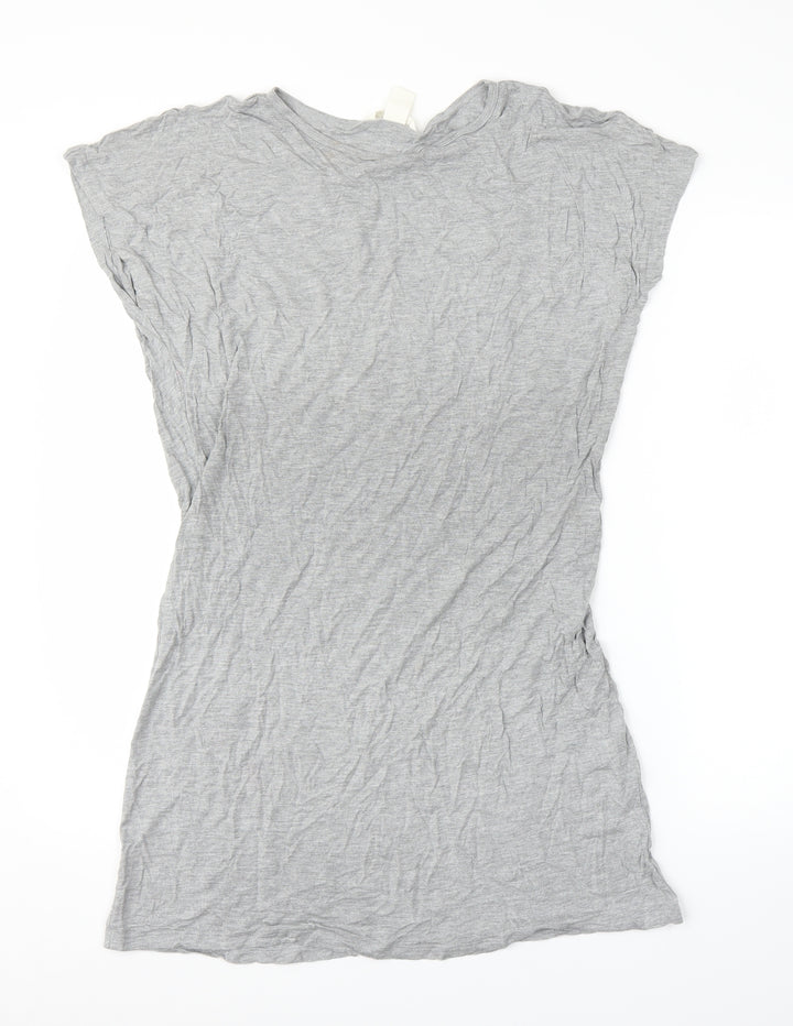 H&M Womens Grey Tunic Blouse Size M