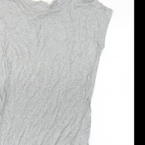 H&M Womens Grey   Tunic Blouse Size M