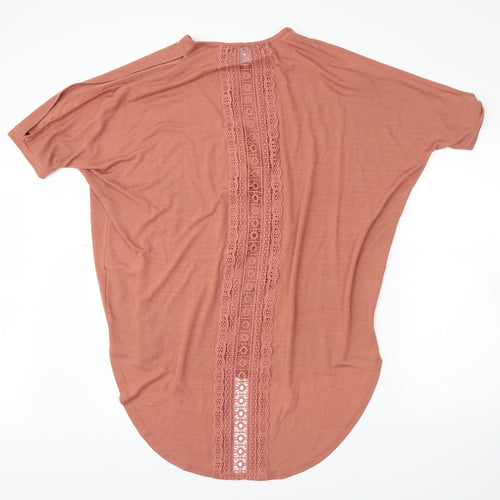 New Look Womens Pink   Tunic Blouse Size M